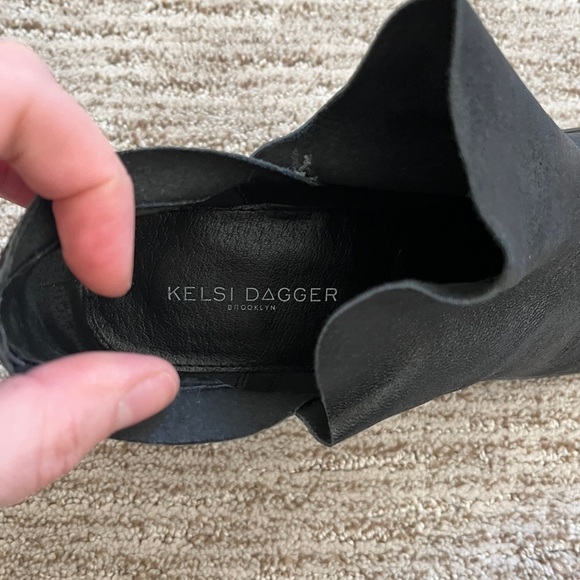 Kelsi Dagger Brooklyn black leather ankle booties size 9 - Picture 6 of 6